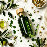 Absolue de feuille de violette en vrac QIRAN, huile pure naturelle de Viola Odorata pour matière première cosmétique, diffuseur, parfum, disponible en OEM