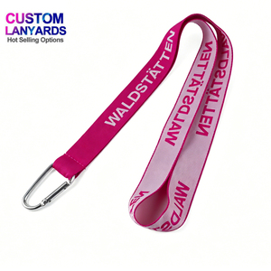 High Quality Custom Printed Logo Neck <b>Lanyards</b> <b>Polyester</b> Nylon with Jacquard Printing Hook Accessories for Promotional Use - Product Image 2