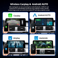 Layar QLED Ultra-tipis 12,3 inci 2K Sistem LINUX CARPLAY Android AUTO Pemutar Audio Mobil untuk BMW Seri 5 GT F10 F11 2011 2017 CIC NBT