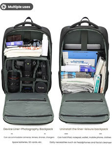 Водонепроницаемый уличный рюкзак с плечевым ремнем DSLR & Drone отсек для объектива камеры с застежкой-молнией для фотографического оборудования - Product Image 3