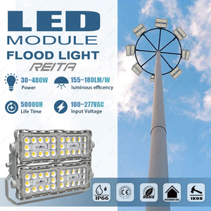 Projecteur LED haute performance IP65 CRI80 pour stades sportifs, contrôle à distance/application, blanc chaud, haute luminosité <span class=keywords><strong>REITA</strong></span> 30-480W - Product Image 3