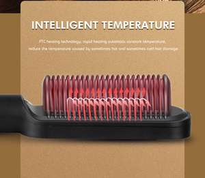 Lisseur ionique 2 en 1, peigne à <span class=keywords><strong>lisser</strong></span>, 5 réglages de température, brosse à <span class=keywords><strong>lisser</strong></span> les <span class=keywords><strong>cheveux</strong></span> bouclés pour femmes - Product Image 4
