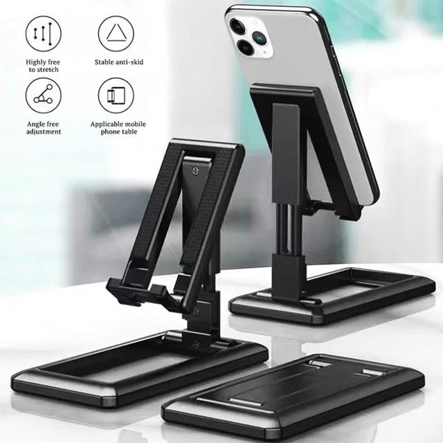 Adjustable Desktop & Car Phone Stand for Tablets and Smartphones