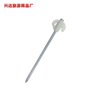 เสาปักพื้นพลาสติก 6 มม. X 20 ซม. สำหรับเต็นท์แคมป์ปิ้งกลางแจ้ง อุปกรณ์เสริมตะปูรูปตัววีไตรโกน - Product Image 4