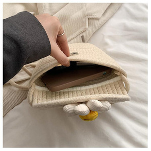 Étui de téléphone tissé en velours côtelé, pochette portable pour smartphone, sac de rangement souple pour les voyages et l'usage quotidien - Product Image 1