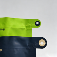 Pochette à fermeture éclair personnalisée avec poignée de traction, haute barrière, pour emballage alimentaire, fabricant OEM