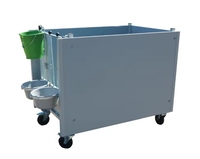 Enclos modulaire automatique en métal pour veau et box de sécurité individuel/double autoportant pour le soin des veaux et la clôture de la ferme
