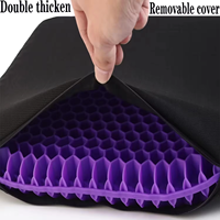 Coussin de siège ergonomique orthopédique personnalisable en TPE pour le fessier, soulageant le stress, avec gel rafraîchissant pour le coccyx, pour chaise de bureau et siège de voiture