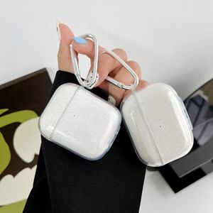 Pour Apple <span class=keywords><strong>AirPods</strong></span> Pro coque transparente à paillettes de luxe pour Air Pods 3 2 1 Pro porte-clés accessoires housse d'écouteur en Silicone souple - Product Image 4