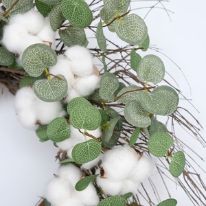 Couronne circulaire tendance en soie, motif Bougainvillea, avec des fleurs <span class=keywords><strong>de</strong></span> primrose et <span class=keywords><strong>de</strong></span> <span class=keywords><strong>tulipes</strong></span> multicolores, pour un été romantique - Product Image 2