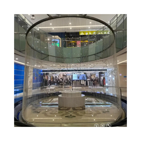 Rideau d'eau en fibre optique personnalisé en usine, rideau mural cascade à changement de couleur RGB pour la décoration des halls d'hôtels et des centres commerciaux