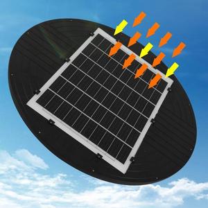 ไฟสวนพลังงานแสงอาทิตย์2000W LED วงกลมมีเรดาร์ของมนุษย์ไฟ LED พลังงานแสงอาทิตย์ - Product Image 6