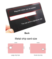 Cartes de crédit en métal avec logo, gravure au laser personnalisée NFC RFID