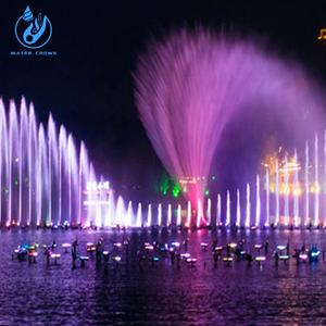 Suministro del fabricante de corona de agua Fuente de agua de baile musical Control DMX para espectáculo de fuente al aire libre grande - Product Image 5