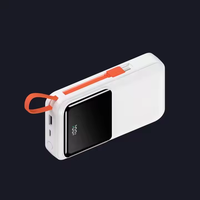 Batterie externe portable 45W 20000mAh avec câble intégré et charge rapide PD pour ordinateur portable – Approvisionnement direct usine à prix abordable