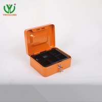 Coffre-fort miniature en métal Yinlong, étanche et ignifuge, avec serrure à clé, portable, pour bureau et hôtel, avec garantie d'un an