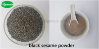 Échantillon gratuit pur naturel sans sucre torréfié halo sans gm meilleure poudre de graines de sésame noir biologique