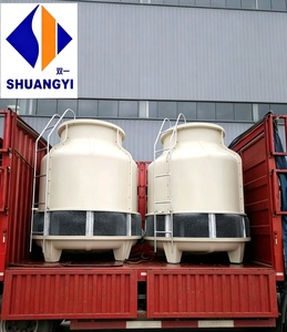 Torre de enfriamiento industrial de FRP de 10T, 50T, 100T, 200T, torre de enfriamiento de agua de fibra de vidrio engrosada para moldeo por inyección de acero - Product Image 3