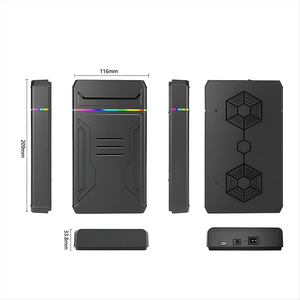 Usine RGB 3.5 pouces sans outil boîtier de <span class=keywords><strong>disque</strong></span> <span class=keywords><strong>dur</strong></span> SATA vers Type C boîtier de <span class=keywords><strong>disque</strong></span> <span class=keywords><strong>dur</strong></span> pour 2.5 3.5 pouces HDD SDD jusqu'à 18G prise américaine - Product Image 6