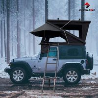 Tente de toit rigide en aluminium de grande taille en forme de Z pour le camping tout-terrain