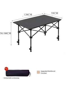 Table pliante compacte réglable en hauteur pour la randonnée, le barbecue, les événements, les fêtes, la maison, le jardin, la pêche, le camping, les activités de plein air - Product Image 5