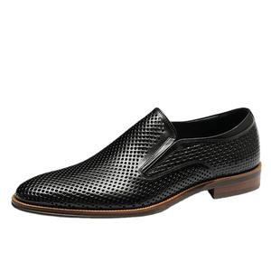 Nouvelles chaussures en cuir pour hommes, modèle 2026, fraîches et respirantes, chaussures d'été perforées en cuir pour hommes, style business décontracté - Product Image 5