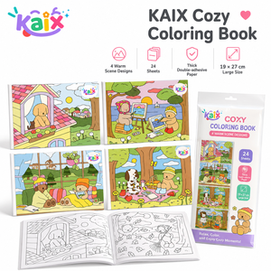 Libro da Colorare KAIX con Effetto di Colorazione Morbida, 24 Fogli di Grande Formato, Pagine con Scene Calde, Libro da Disegno per Regalo Familiare, Confezioni per la Vendita al Dettaglio - Product Image 1
