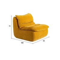 Canapé en boîte, fauteuil carré moderne en tissu, canapé pliant réglable pour hôtel, villa, salon, chambre, appartement