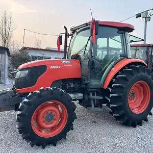 Hoge Kwaliteit 85hp Kubota M854kq Farm Wheel Tractor Gebruikt Met Cabine