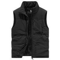 Gilet polaire chaud d'hiver personnalisé avec logo, 1 pièce MOQ, veste sans manches épaisse coupe-vent pour homme, grande taille, personnalisable