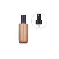 Nueva Llegada, Venta al por Mayor, Envases de Plástico Transparente Ámbar Esmerilado de 200 ml con Bomba para Gel de Ducha, Botellas para Champú y Acondicionador