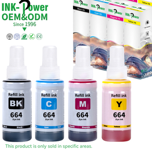 INK-POWER 664 6641 Encre de recharge couleur compatible premium en bouteille pour <span class=keywords><strong>imprimante</strong></span> <span class=keywords><strong>Epson</strong></span> EcoTank L655 - Product Image 1