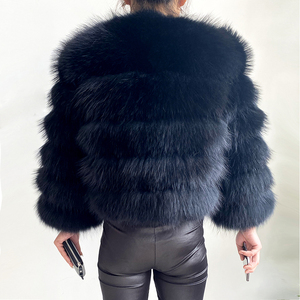 Haute qualité hiver chaud épais fourrure veste femmes vrais manteaux de fourrure de raton laveur pour dames - Product Image 4