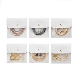 PU Leather Jewelry <b>Bag</b> for Earrings Necklace Clear <b>Small</b> Jewelry Pouches Portable Travel Jewelry Organizer - Product Image 1