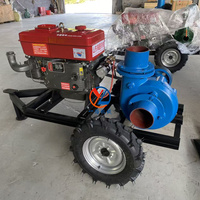 Pompa Pasir OEM 6-inci Bertenaga Mesin Diesel 35-hp Tekanan Rendah yang Dipasang di Trailer untuk Pengerukan Saluran Sungai