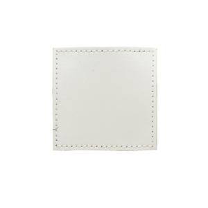 PYD <span class=keywords><strong>Life</strong></span> Rectangular Sublimación Blanco Pu Cuero Logotipo personalizado Gorra de béisbol Velcro-Sombrero con parche con velcro - Product Image 2