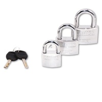 Serrure de sécurité classique de cadenas à clé en laiton de 50mm du fabricant chinois pour bijoux bagages matériau en alliage de zinc chromé