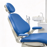 Fauteuil dentaire complet électrique avec plateau à instruments mobile et commande au pied, fonction de désinfection