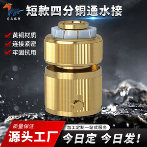 Conector Rápido de Agua de Cobre Guoma Ruixiang de 1/2 Pulgada para Acoplamiento de Manguera de Jardín, Fácil de Instalar - Product Image 5