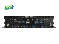 Mini PC Sin Ventilador Intel Core I7 7600U I5 7200U 4USB3.0 Pantalla Dual VGA HDMI Controlador Industrial para Sistemas de Visión Artificial 24/7
