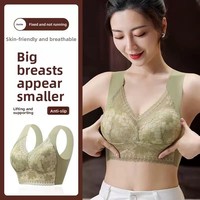 Nouvel Arrivage Soutien-gorge Respirant en Dentelle Florale à Bonnets Fixes Sans Coutures Lavable en Machine pour Cadeau d'Anniversaire