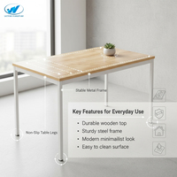 Vente directe d'usine en gros Bureau de table portable ergonomique moderne en bois de petite taille pour ordinateur pour l'école