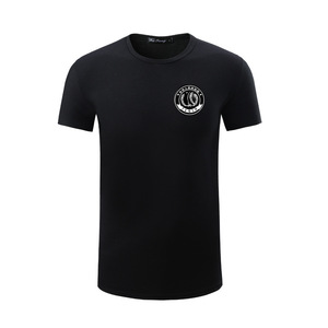 Venta al por mayor de uniformes de guardia de seguridad para hombres, camiseta negra de manga corta de verano con cuello redondo, botones de conserje para seguridad - Product Image 6