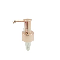 ODM OEM Usine RTS 24/410 ABS Lotion Bouteille Pompe/Brillant Rose Or Couleur Visser Distributeur Pompes/1.0cc Main Distributeur Pompe