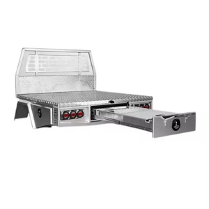 Dual Single Cab Square Aluminum Ute Canopy Tray 2 Compartments 2000L Waterproof Lockable Powder Coated Portable Outdoor Pickup - Product Image 5