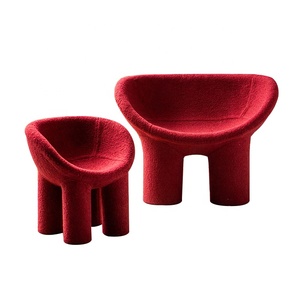 Moda diseño moderno fibra de vidrio Faye Toogood <span class=keywords><strong>Roly</strong></span> Poly ocio sillón taburete bajo - Product Image 4