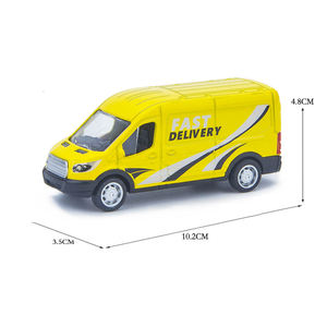 Индивидуальные 1/38 с логотипом, оптовая продажа, металлический грузовик, игрушечный автомобиль, детский игрушечный фургон из сплава - Product Image 4