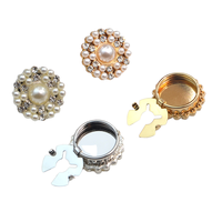 Kancing Tekan Enamel Seng Alloy Empat Bagian Bentuk Bulat Datar Langsung dari Pabrik dengan Pegas untuk Dry Cleaning dan Pelapisan Pakaian