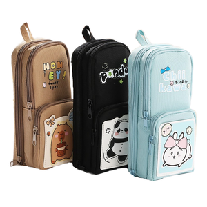 Bolso de mano de gran capacidad, caja de papelería multifuncional para estudiantes de la escuela, estuche de lápices de alta estética para niñas - Product Image 1