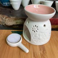 Réchauffeur de diffuseur de fonte de cire de bougie en céramique exquise nouveau brûleur de style pour une expérience esthétique améliorée